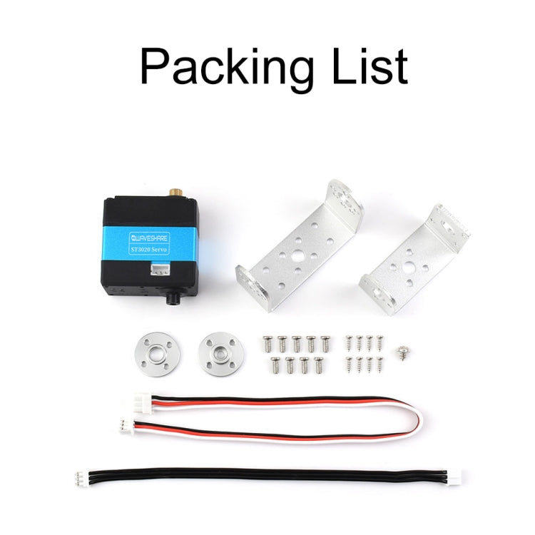 Waveshare 24703 25kg.cm Wide Range Voltage ST3020 Serial Bus Aervo, 24703