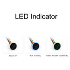 Waveshare 25515 Round 2D Codes Scanner Module Barcode/QR Code Reader, With LED Indicator, 25515