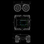 Waveshare WAVE ROVER Flexible Expandable 4WD Mobile Robot Chassis, Onboard ESP32 Module, US Plug, EU Plug, UK Plug