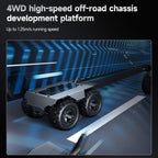 Waveshare WAVE ROVER Flexible Expandable 4WD Mobile Robot Chassis, Onboard ESP32 Module, US Plug, EU Plug, UK Plug