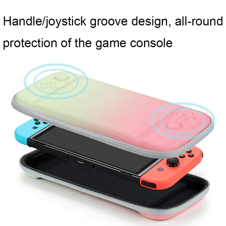YK01 EVA Hard Shell Game Console Storage Bag with Card Slot For Nintendo Switch, Green, Pink, Blue