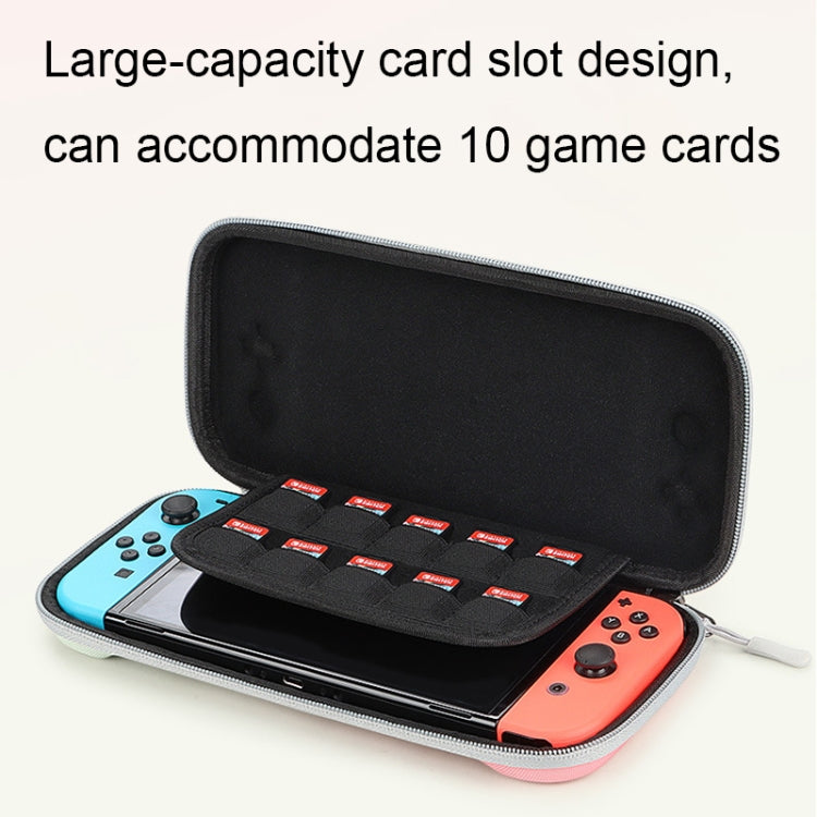 YK01 EVA Hard Shell Game Console Storage Bag with Card Slot For Nintendo Switch, Green, Pink, Blue