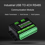 Waveshare 25219 Industrial USB To 4Ch RS485 Converter, 25219