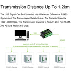 Waveshare 25219 Industrial USB To 4Ch RS485 Converter, 25219
