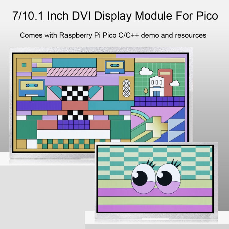 Waveshare For Raspberry Pi Pico 1024×600 Pixel IPS Panel DVI Display Module, 7 Inch, 10.1 Inch