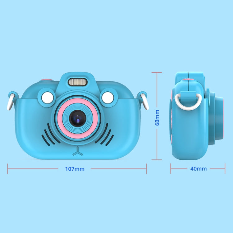 DC502 2.4-Inch 16X Zoom 2.7K Video Recording Children Digital Camera, Pink No Card, Blue No Card, Pink + 32G, Blue + 32G