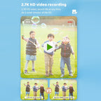 DC502 2.4-Inch 16X Zoom 2.7K Video Recording Children Digital Camera, Pink No Card, Blue No Card, Pink + 32G, Blue + 32G