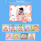 DC502 2.4-Inch 16X Zoom 2.7K Video Recording Children Digital Camera, Pink No Card, Blue No Card, Pink + 32G, Blue + 32G