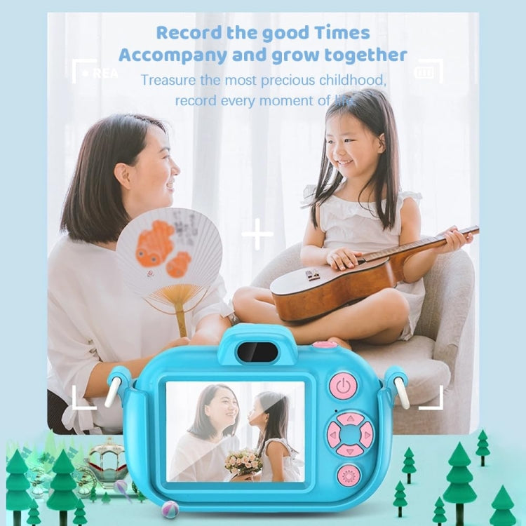 DC502 2.4-Inch 16X Zoom 2.7K Video Recording Children Digital Camera, Pink No Card, Blue No Card, Pink + 32G, Blue + 32G