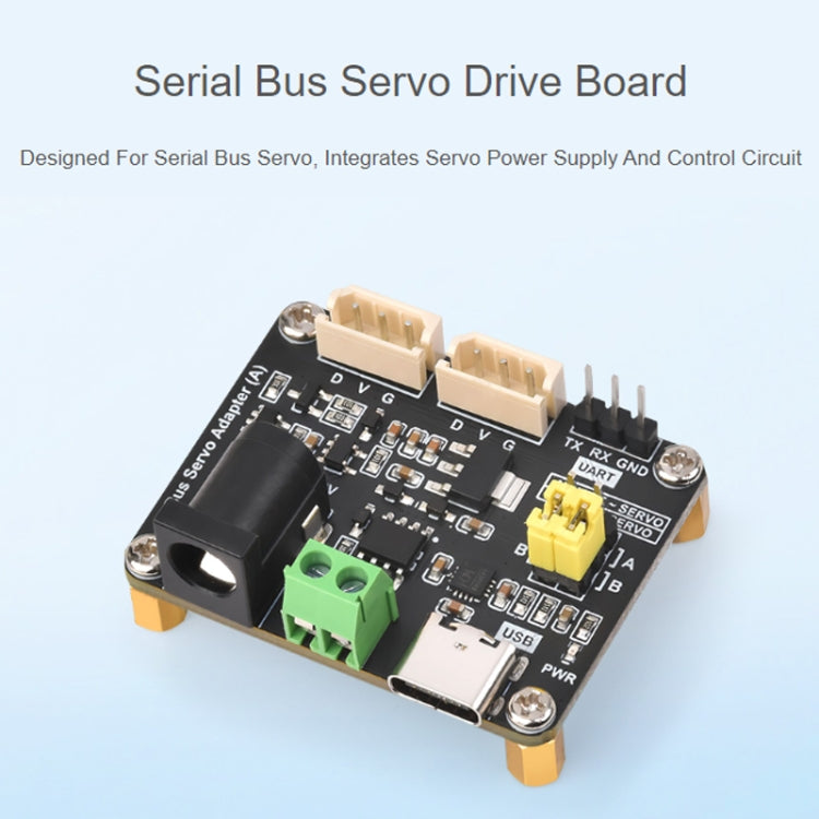 Waveshare 25514 Serial Bus Servo Driver Board, for ST/SC Series Serial Bus Servos, 25514