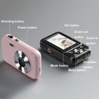 DC406L 2.4-Inch 1080P Mini HD 16X Zoom Digital Camera Home Children Camera, US Plug, EU Plug, UK Plug, AU Plug