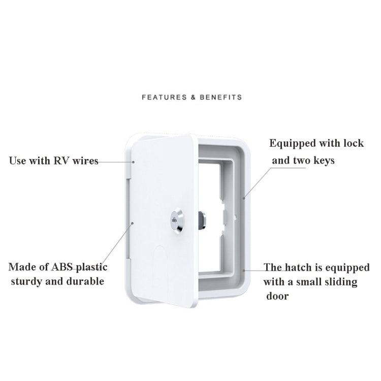 RV Accessories Square Wire Hatch Cover Yacht Accessories Wire Storage Box, Wire Storage Box