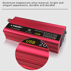 LVYUAN Car Inverter Dual USB Power Converter, 12V to 220V 1500W, 24V to 220V 1500W, 12V to 220V 1500W UK Plug, 12V to 220V 1500W AU Plug, 12V to 110V 1500W US Plug, 12V to 220V 2000W, 24V to 220V 2000W, 12V to 220V 2000W UK Plug, 12V to 220V 2000W AU P...