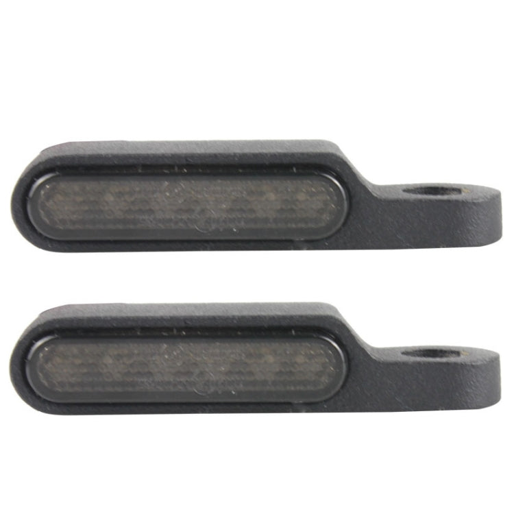 2 PCS Motorcycle Handle Turn Light Metal LED Indicator Light, Black, Silver