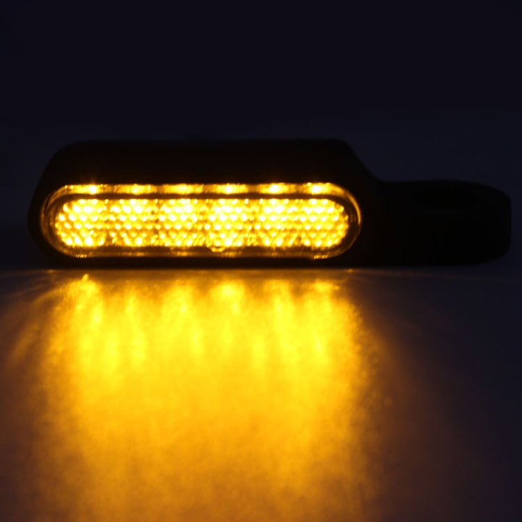 2 PCS Motorcycle Handle Turn Light Metal LED Indicator Light, Black, Silver
