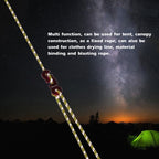 Outdoor Camping Tent Canopy Wind Rope Luminous Multi-Function Wind Rope Buckle Tent Fixed Rope, 4m x 4 Rolls, 4m x 6 Rolls