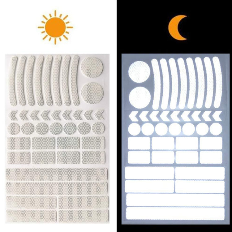 Bicycle Honeycomb Reflective Sticker Night Reflective Logo Grid Stripe Warning Strip