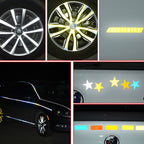 Bicycle Honeycomb Reflective Sticker Night Reflective Logo Grid Stripe Warning Strip