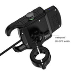 M9 Motorcycle Wireless Charging Mobile Phone Bracket 15W Fast Charging Mobile Phone Navigation Bracket, M9 (Black), M9 (Blue), M9 (Red), M9 (Gray)