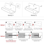 Game Console Wall Storage Bracket Game Console Accessories Storage Rack For Nintendo Switch, Acrylic Black, Acrylic Transparent