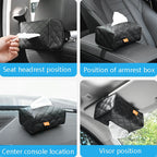 2 PCS GM-020 Car Sun Visor Chair Back Mount Car Paper Towel Box