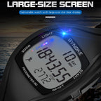 SYNOKE 9105 Multifunctional Sports Time Record Waterproof Pedometer Electronic Watch, Army Green, Gray, Navy Blue, Black, White