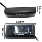 12-150V Motorcycle LCD Display Voltage, White Light, Red Light, Blue Light, Green Light