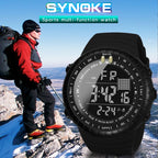 SYNOKE 8209 Multifunctional Sports Swimming Waterproof Luminous Alarm Men Electronic Watch