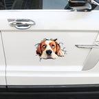 Personality Puppy 3D Car Stickers Waterproof Car Body Block Scratches Simulation Stickers