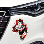 3D Realistic Wolf Head Hood Door Car Body Decoration Stickers Scratches Cover Waterproof Car Stickers, Wolf Head Right, Wolf Head Left