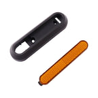 Electric Scooter Wheel Four-way Side Decorative Cover With Reflective Strips & Screws For Xiaomi Mijia 1S / Pro 2, Red, Yellow