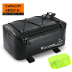 WEST BIKING Electric Bike Back Seat Driving Bag Mountain Bike Riding Waterproof Storage Bag, WEST BIKING Back Seat Bag