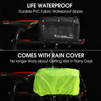 WEST BIKING Electric Bike Back Seat Driving Bag Mountain Bike Riding Waterproof Storage Bag, WEST BIKING Back Seat Bag