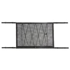 Car Ceiling Storage Net Bag Draw Rope Double-Layer Zipper Car Storage Net Pocket, 80x55cm