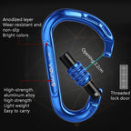 XINDA XD-8123N Outdoor Climbing Equipment Fast Hanging Buckle Carabiner Pear Main Lock HMS Safety Buckle, XINDA XD-8123N(Black), XINDA XD-8123N(Blue), XINDA XD-8123N(Orange), XINDA XD-8123N(Red), XINDA XD-8123N(Silver)
