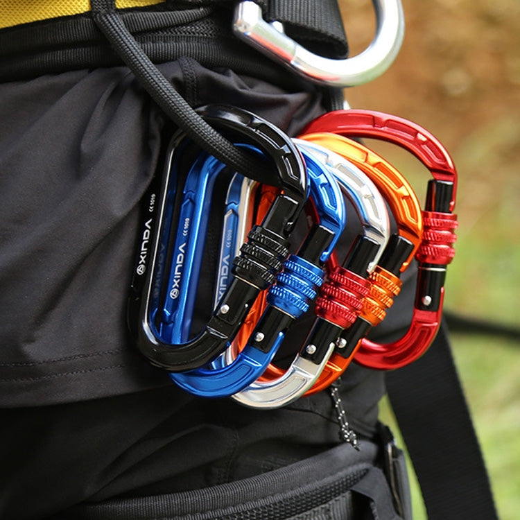 XINDA XD-8123N Outdoor Climbing Equipment Fast Hanging Buckle Carabiner Pear Main Lock HMS Safety Buckle, XINDA XD-8123N(Black), XINDA XD-8123N(Blue), XINDA XD-8123N(Orange), XINDA XD-8123N(Red), XINDA XD-8123N(Silver)
