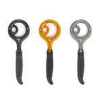 XINDA H9735 9-Ring Descender Mountaineering Rock Climbing Equipment High-Altitude Fast Escape Landing Gear, Black, Gold, Gray