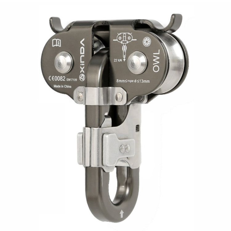 XINDA XD-Q9751 Outdoor Jungle Rope Overhead Crossing Tandem Double Pulley, XINDA XD-Q9751(Orange), XINDA XD-Q9751(Gray)