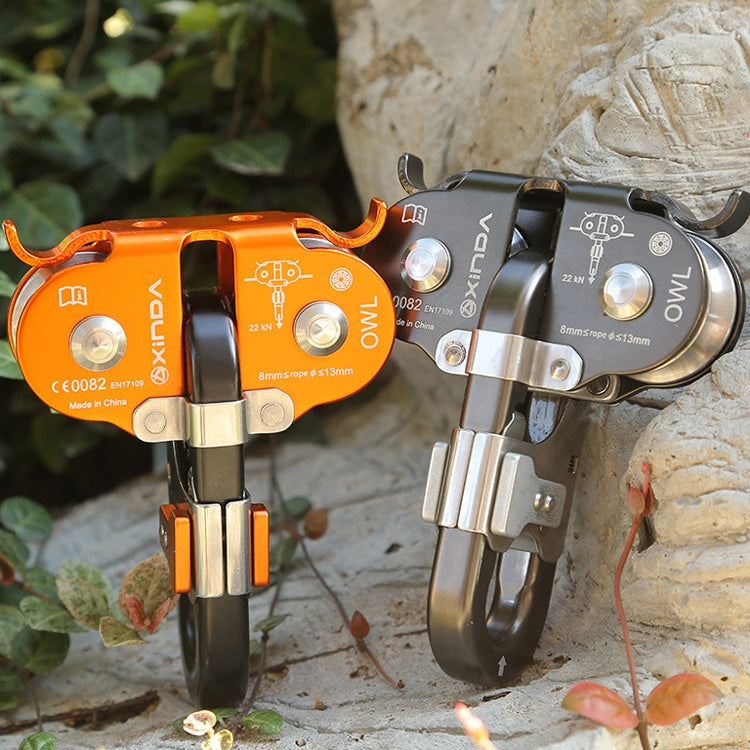 XINDA XD-Q9751 Outdoor Jungle Rope Overhead Crossing Tandem Double Pulley, XINDA XD-Q9751(Orange), XINDA XD-Q9751(Gray)