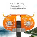 XINDA XD-Q9751 Outdoor Jungle Rope Overhead Crossing Tandem Double Pulley, XINDA XD-Q9751(Orange), XINDA XD-Q9751(Gray)