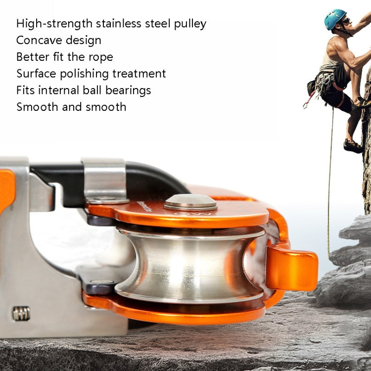 XINDA XD-Q9751 Outdoor Jungle Rope Overhead Crossing Tandem Double Pulley, XINDA XD-Q9751(Orange), XINDA XD-Q9751(Gray)