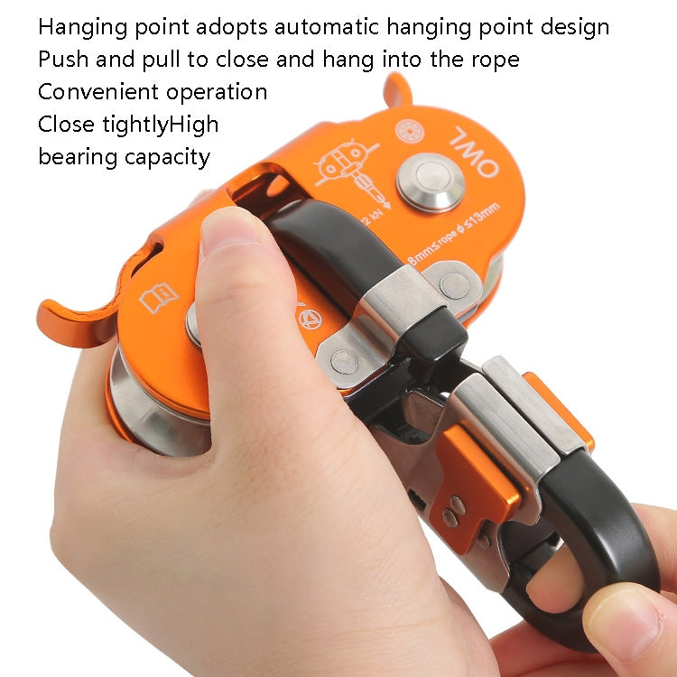 XINDA XD-Q9751 Outdoor Jungle Rope Overhead Crossing Tandem Double Pulley, XINDA XD-Q9751(Orange), XINDA XD-Q9751(Gray)