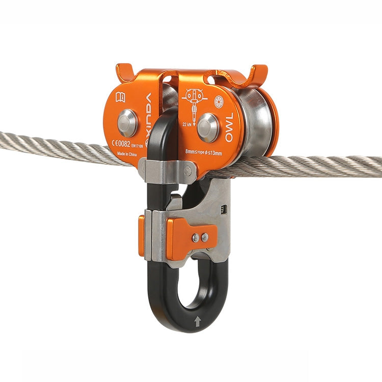 XINDA XD-Q9751 Outdoor Jungle Rope Overhead Crossing Tandem Double Pulley, XINDA XD-Q9751(Orange), XINDA XD-Q9751(Gray)