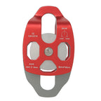 XINDA XD-8613 Outdoor Rock Climbing Jungle Rope Overhead Crossing Side Plate Double Pulley, Red, Black