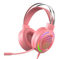 FOREV G99 USB RGBHead-Mounted Wired Headset With Microphone, Style:, Standard Version (Colorful Light Black ), Standard Version  (Colorful Light Pink ), 7.1 Channel  (Colorful Light Black)