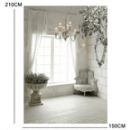 1.5m x 2.1m  Window Brick Wall Photo Studio 3D Photography Background, Window Brick