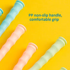 Deli F4104 2.8m PVC Bamboo Skipping Rope Student Sports Jumping Rope, Blue, Pink