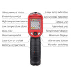 TASI Colorful Screen Infrared Thermometer,  -50-480 Degrees Celsius, TA601A
