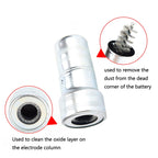 5 PCS 114 Car Cleaning Tools Battery Pile Head Brush, 114