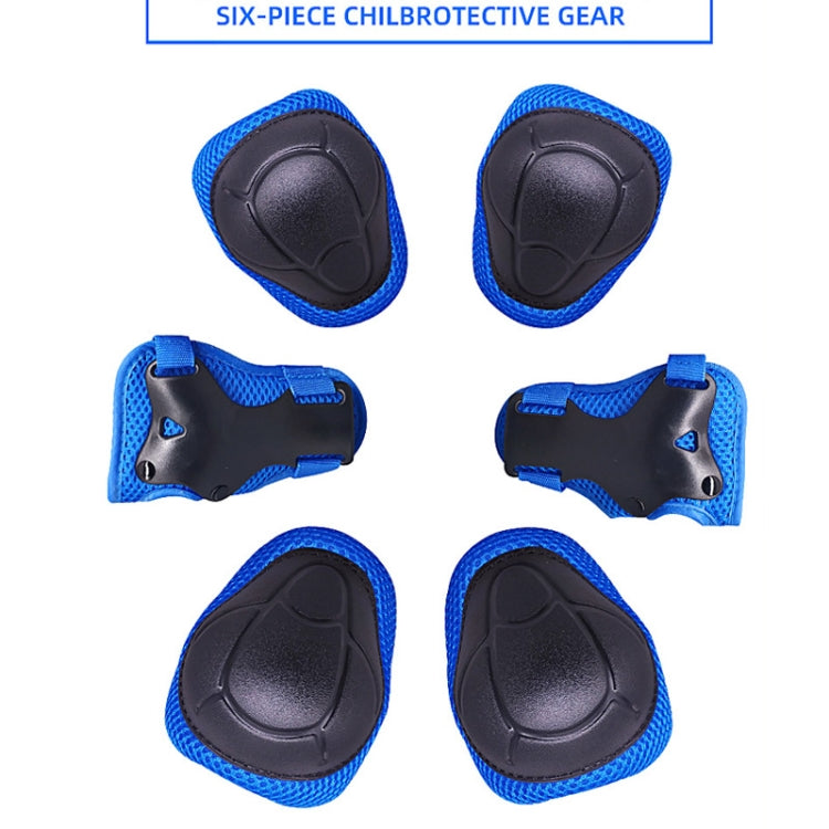 DD-610 6 In 1 Children Riding Sports Protective Gear Set, DD-610 (Green), DD-610 (Red), DD-610 (Blue), DD-610 (Pink), DD-610 (Black), DD-610 (Purple)